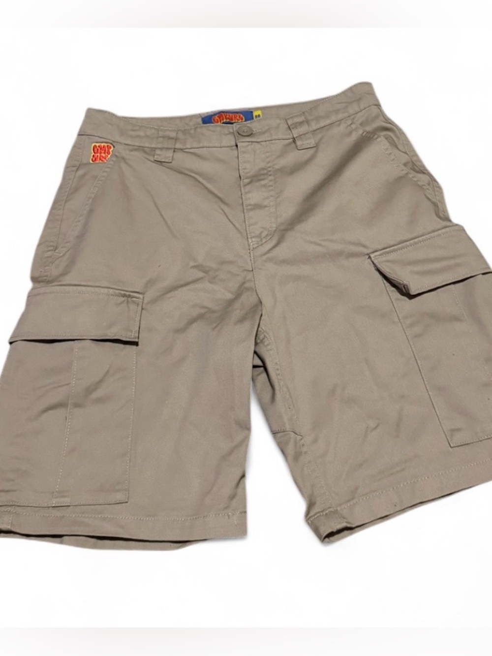 Empyre Y2K Skater Baggy Khaki Cargo Shorts